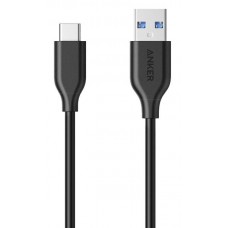 Кабель Anker Powerline USB-C to USB-A 3.0 - 0.9м V3 Black (A8163H11) Б/У