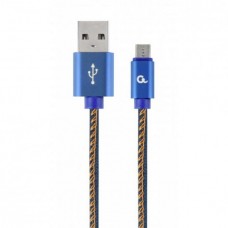Кабель USB 2.0 Micro 5P to AM Cablexpert 1 метр (CC-USB2J-AMmBM-1M-BL) Б/У
