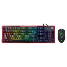 Комплект проводной Ergo MK-580 Black/Red Б/У