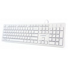 Клавиатура проводная Gembird KB-MCH-03-W-RU USB white Б/У