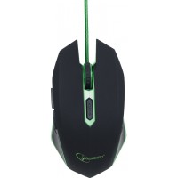 Мышь Gembird MUSG-001-G USB Black-Green (MUSG-001-G) Б/У