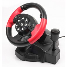 Проводной руль Gembird STR-UV-01 PC Black/Red Б/У