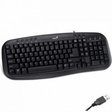 Клавиатура проводная Genius KB-M200 USB Black Б/У