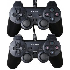 Комплект проводных геймпадов Marvo GT-007 PC USB Black 2 шт Б/У