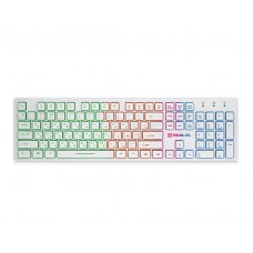 Клавиатура проводная Real-El Comfort 7070 Backlit USB white Б/У
