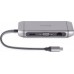 USB-хаб Real-El 9 in 1 type C Multifunction Docking Station 4K with Ethernet CQ-900 Space Grey Б/У