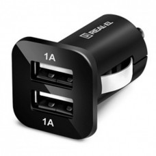 Автомобильное зарядное устройство Real-El CA-22 USB Black Б/У