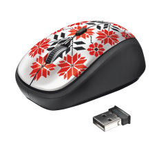 Мышь Trust Yvi Wireless Mouse Ukrainian style - snow (20285) Б/У