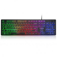 Клавиатура проводная Vinga KB410 USB Black Б/У