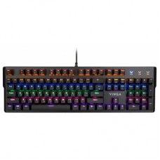 Клавиатура Vinga KBGM160 LED Outemu Blue USB Black Б/У